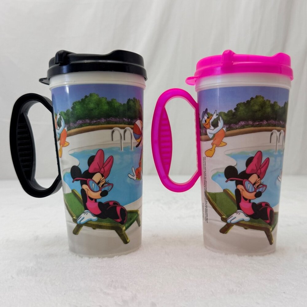 2 2012 Walt Disney World Resort Rapid Fill 14oz Travel Mugs Fab 5 at Pool